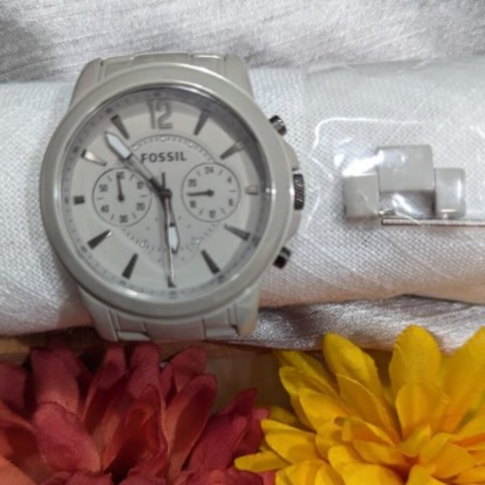 FOSSIL Watch Grant Collection Ceramic Gray Watch